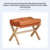 Foldable Padded Footrest Space-Saving Foldable Padded Stool Versatile Soft Paded Top for Adults, Bedroom, Study, Dorm