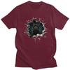 Fashion Breaking Through Scottish Terrier T Shirt Unisex Short Sleeve Dog Lover Casual Tee Tops 100 Cotton Slim Fit Tshirts