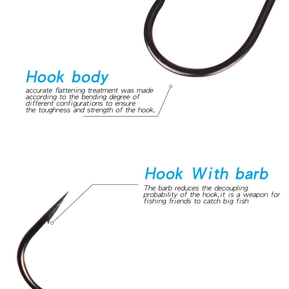 2g-10g Carbon Steel Hook With Noise Sheet Lure Barbed Fishing Hooks Fishing Tackle