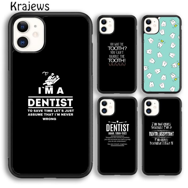 Мягкий чехол для телефона Krajews Dental Definitions Tooth для iPhone 14 SE 6s 7 8 plus XR XS 11 12 13 pro max Samsung S21 S22ultra