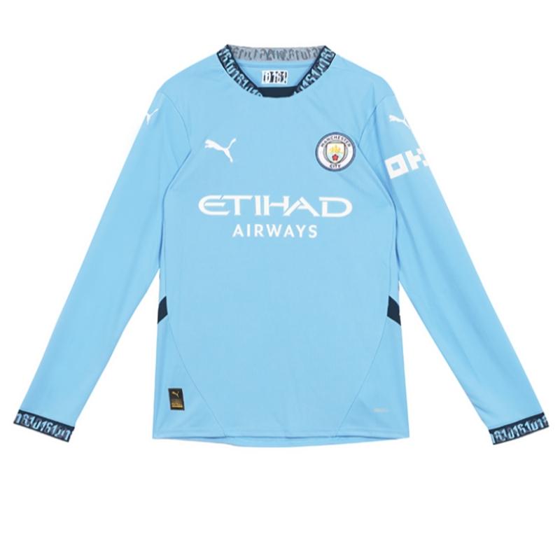 Puma Манчестер Сити 2024 25 Домашняя Ls Джерси Манчестер Сити Джерси с длинным рукавом