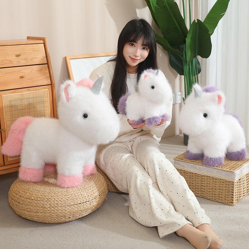 Девочка Сердце Мечты Кукла Единорог Плюшевая Игрушка Розовая Кукла Единорог Девочка Успокаивающая Кукла