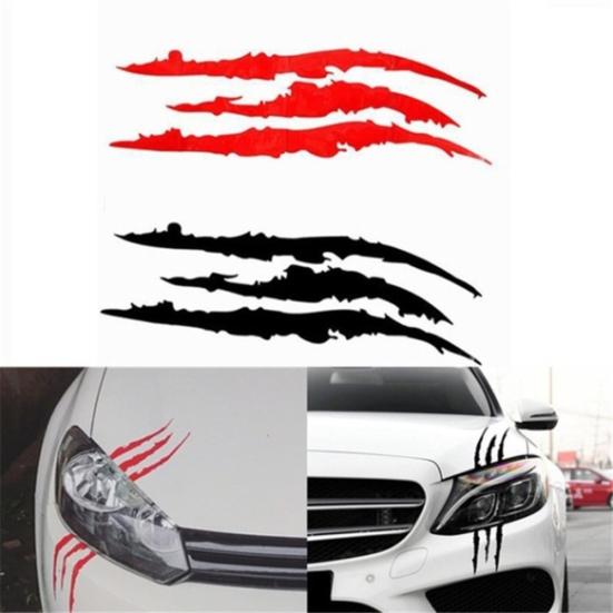 Ghost Claw Vehicle Car-Styling Reflective Light Eyebrow Sticker Decoration