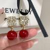 Zircon pearl ear clips, mosquito coil disc, new popular temperament earrings, women's niche high-end sense, simple and no ear piercings.