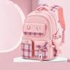 Ergonomics School Students Girls Checkered Backpack Large Capacity Waterproof