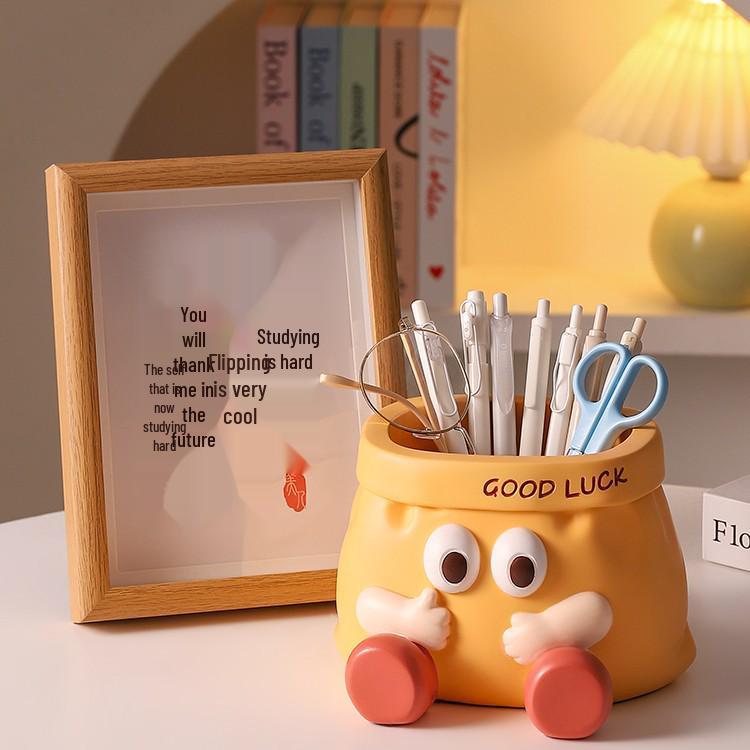 Goofy Cartoon Large Capacity Key & Pen Holder - Desktop Ornament & Gift for Graduation or Teacher's Day