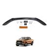 For Ford Ranger Front Hood Protection Spoiler 2016 To 2020 Front Bug Shield Hood Deflector Guard Glossy Black Accessories Car