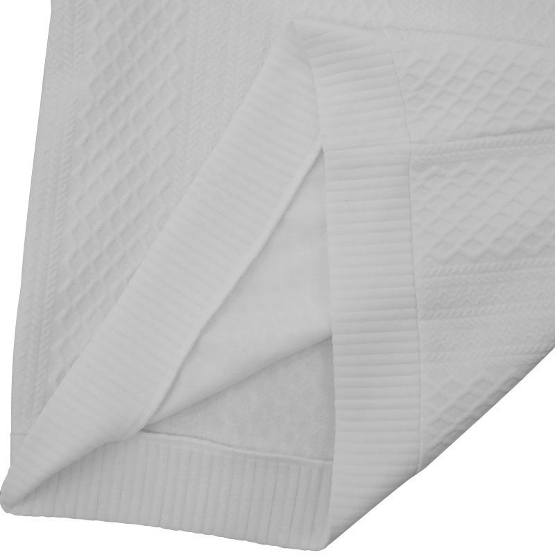 Men's Autumn/Winter Jacquard Knit Pullover Sweatshirt with Standing Collar and Leather Elbow Patches