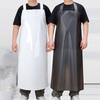 Heat-Resistant TPU Oil Resistant Apron Extra Wide Shoulder Straps Wash Shop Bib  Butchery