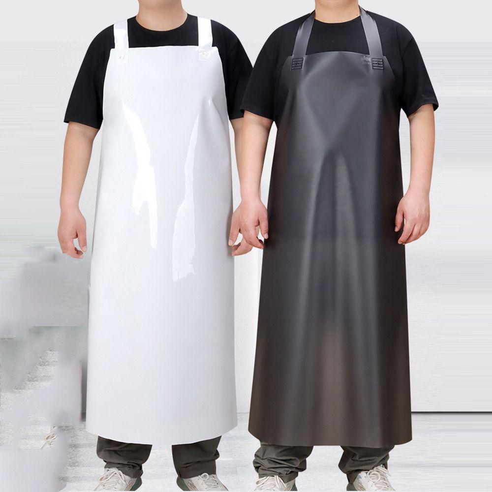 Heat-Resistant TPU Oil Resistant Apron Extra Wide Shoulder Straps Wash Shop Bib Butchery