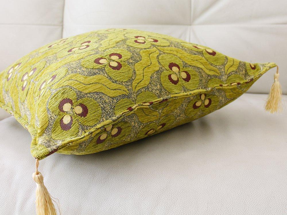 Наволочка из велюра 45 см от Chintomani [Турецкий дизайн] (Йешилчай)