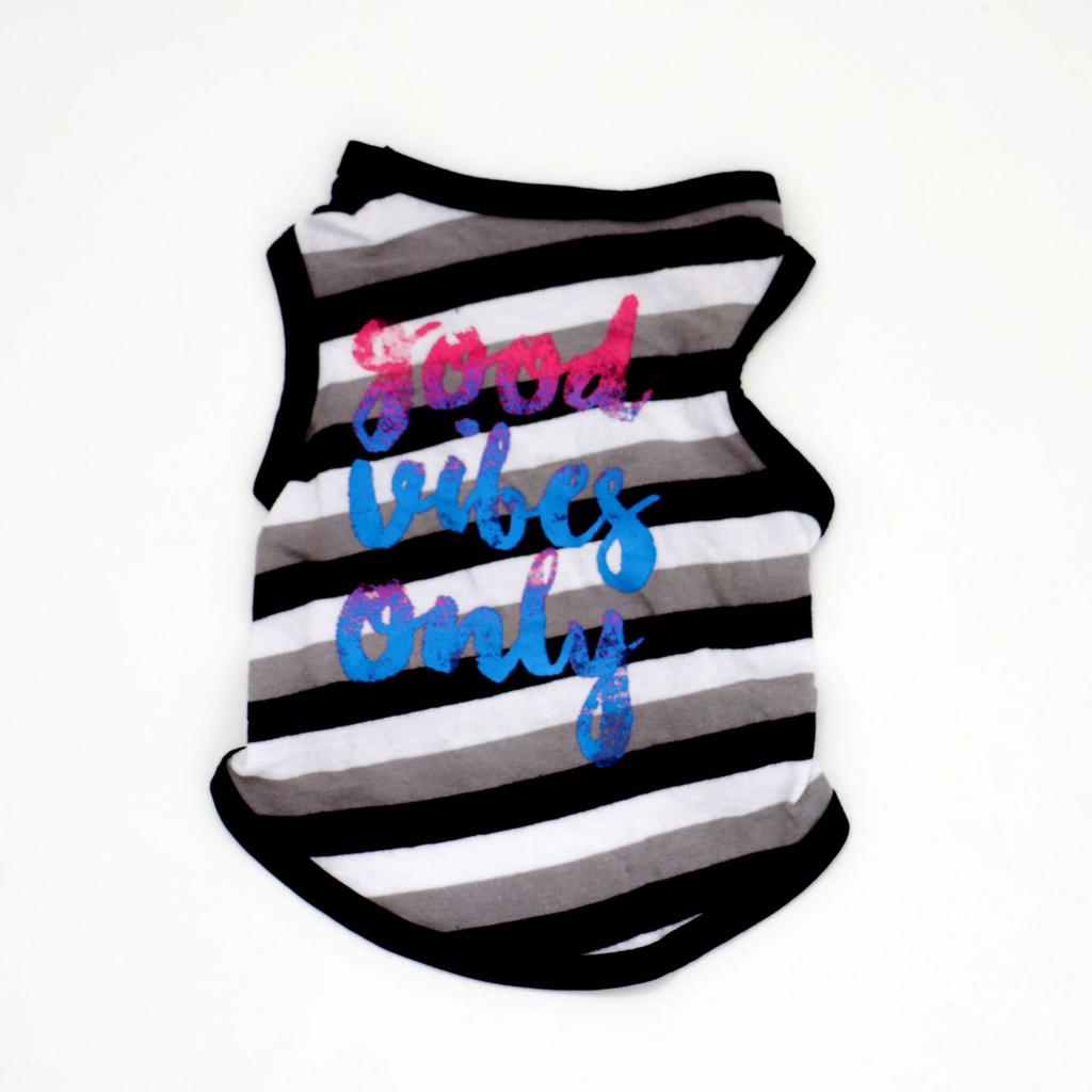 Pet Clothing, New Spring and Summer Models, Cat and Dog Pet Clothes, Breathable Striped Vest