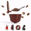 Многоразовый фильтр-капсула для кофе для Nescafe Dolce Gusto, многоразовая крышка, ложка, щетка, фильтр, кухонные аксессуары, чашка для кофейных зерен