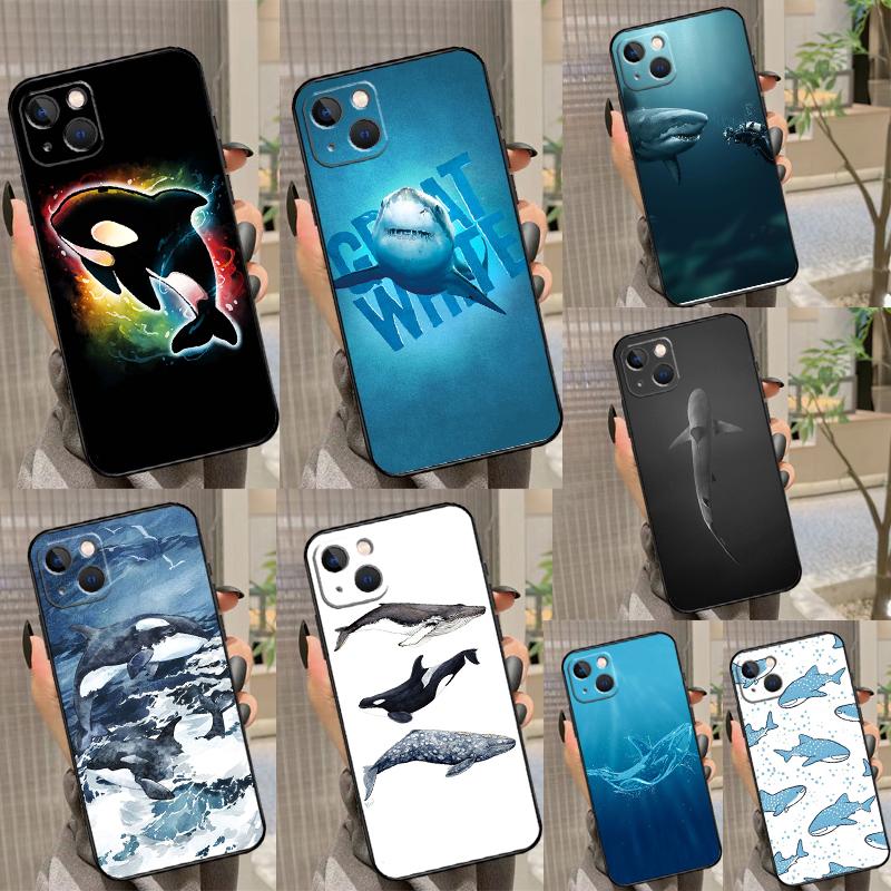 Чехол с акулой и косаткой для Samsung Galaxy A53 A33 A13 A54 A34 A14 A56 A36 A16 A06 A12 A32 A52 A35 A17 A15 A55