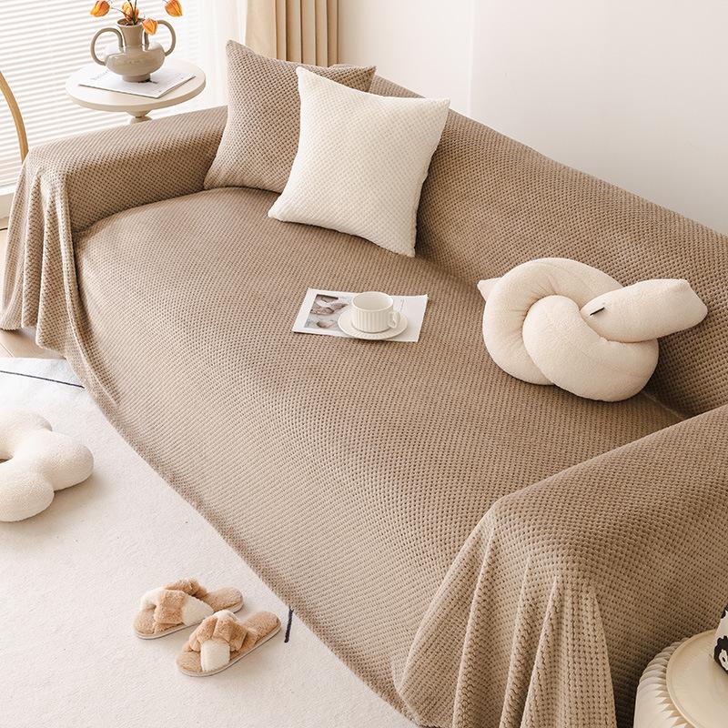 Universal Sofa Towel High Sense Autumn and Winter Sofa Blanket Plush Dustproof Sofa Cover Cloth