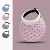 Anti-UV Woman Sun Hat Colorful Dot Visor Cap Fashion Empty Top Cap  Female