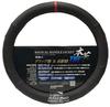 Steering Wheel Cover Genuine Mark Size S [THE Leather] (Center Red) (Black/Red) HJL-2S
