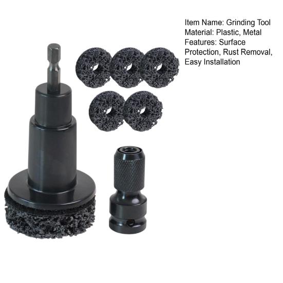 Wheel Hub Resurfacing Kit Precision Rust Removal Tool Hub Cleaner Grinding Tool Automotive Maintenance Kit