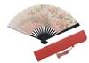 [Hasegawa] Веер в киотском стиле для женщин, с чехлом и подарочной коробкой (Гортензия розовая)