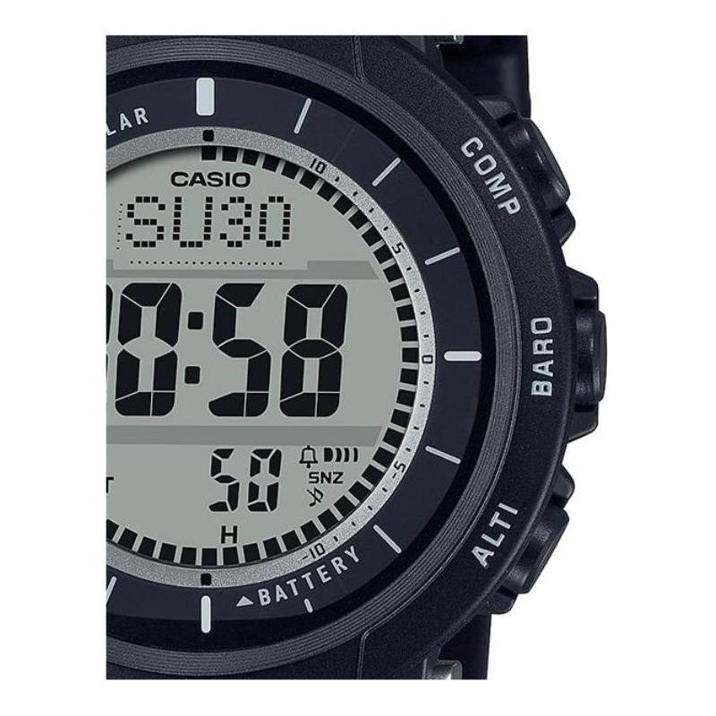 Casio CASIOPRO Серия TREK-Серия PRG Наручные часы для активного отдыха Солнечные Солнечные Кварцевый механизм Ремешок-лента Японские и корейские часы Мужские часы Черный циферблат PRG-30-1