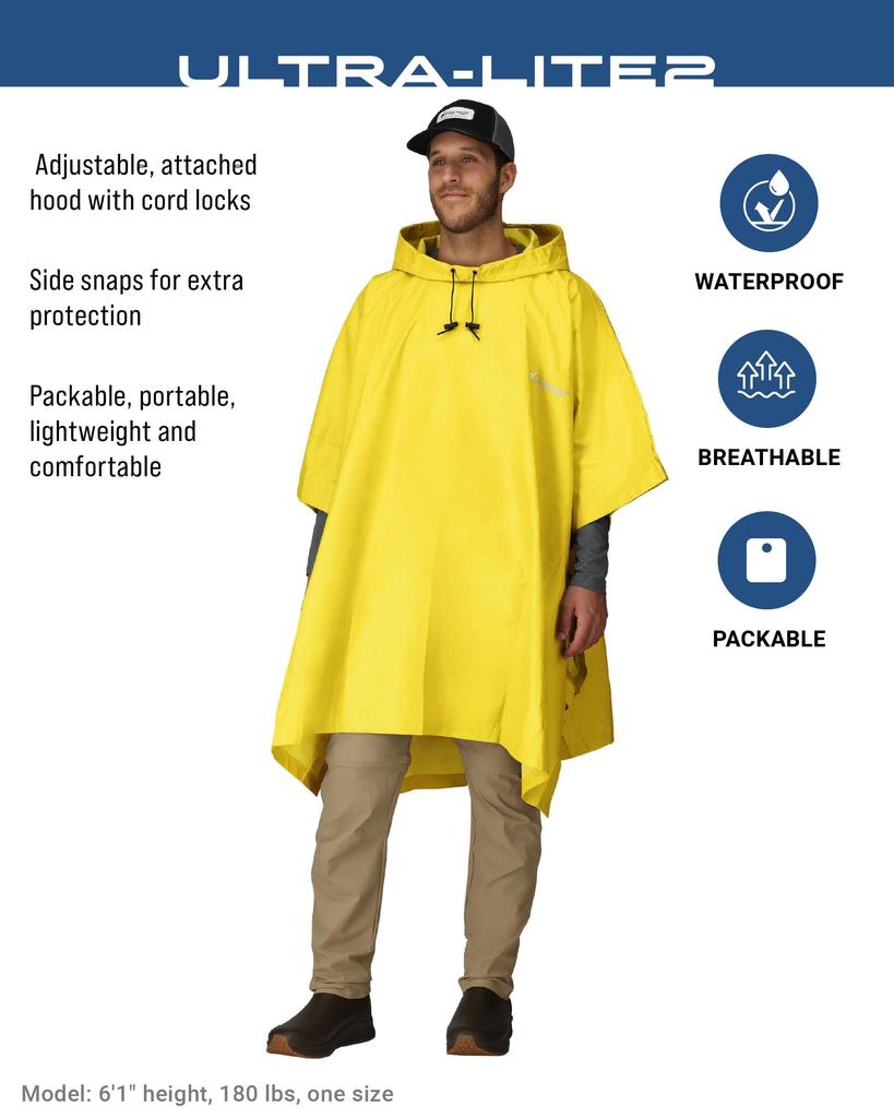 FROGG TOGGS Adult One Size Women's Raincoat, Yellow,