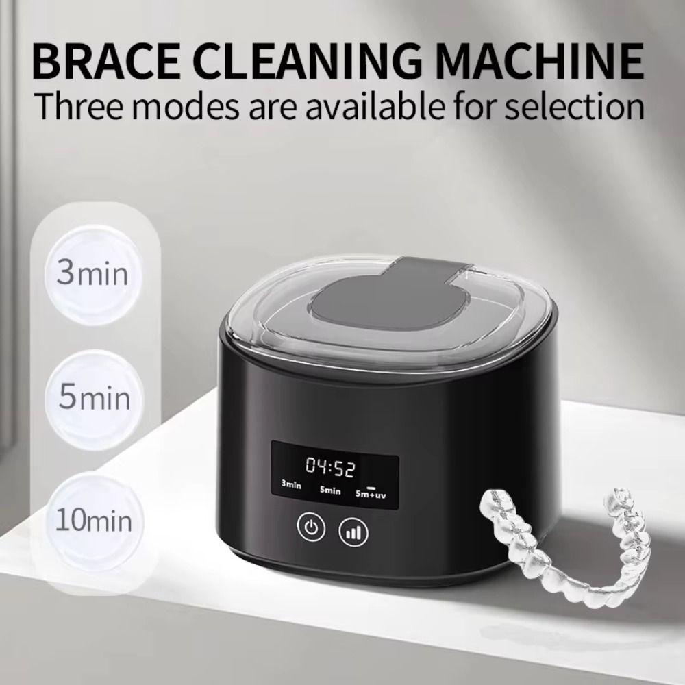 USB Electric Denture Cleaner 50 KHZ Dental Cleaner Case Cleaner Braces Cleaner Braces Cleaning