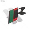 3D металлический логотип R, передняя решетка, задний багажник, эмблема, значок, наклейка, наклейки для Jag/uar X-TYPE F-TYPE XE XF XJ XJR XFR, аксессуары для стайлинга автомобилей