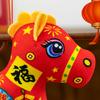 Плюшевая игрушка Лошадь Реалистичная мягкая кукла Национальный стиль Подвеска для сумки Мягкая лошадь Мягкое животное Брелок Год Лошади Украшение