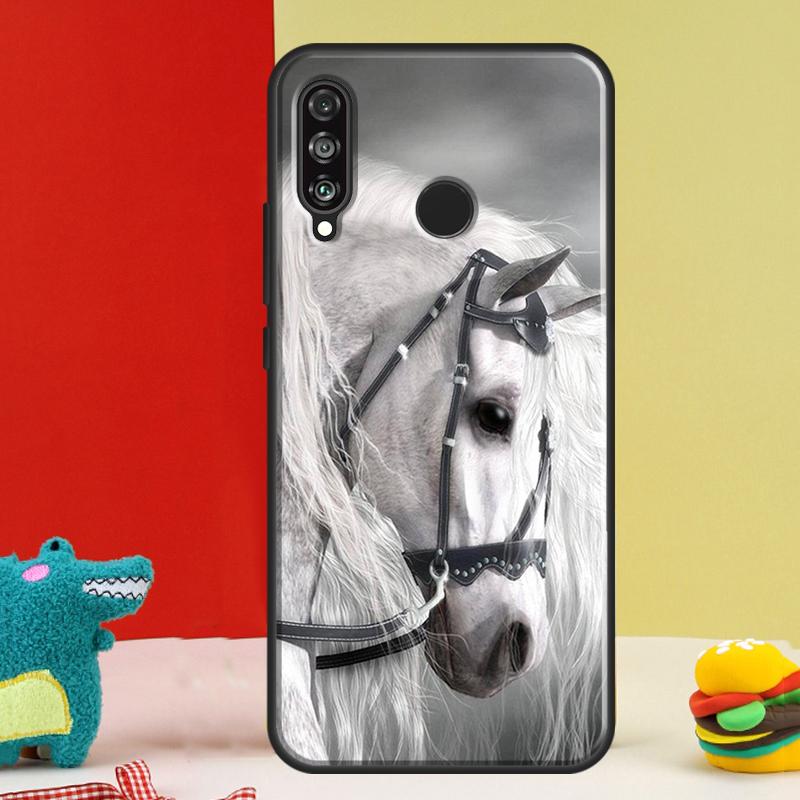 Эскиз лошади для чехла Huawei Nova 5T 9 10 SE 12i 12s 11i Y91 Y90 Y60 Y70 Y72 Y61 P60 P30 Pro P20 P40 Lite