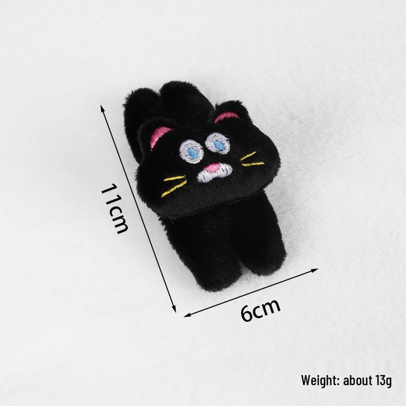 Cute Plush Kitten & Bear Hair Clips, Charms & Brooches