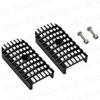 Honda Rebel 250/500 Footpeg Step Bars, Motorcycle Step Extensions, Footrests, Pedals, Universal Fit, Left and Right Set (Black)