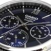Casio Мужские часы BESIDE Quartz Сапфировое стекло Стальной ремешок Многоосевой 24-часовой дисплей Темно-синие BMS-300D-2AV