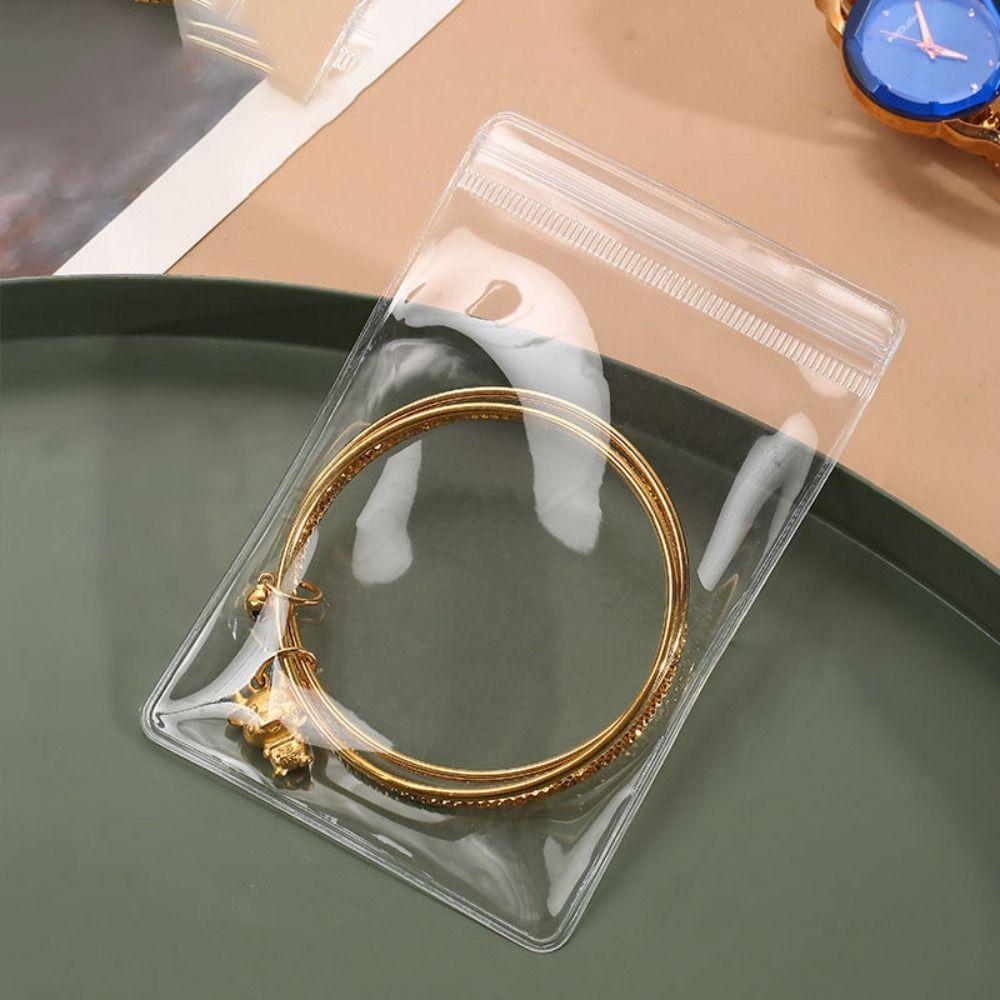 Изысканные упаковочные пакеты для ювелирных изделий Прозрачный мини-подарочный мешочек для ювелирных изделий Ожерелье