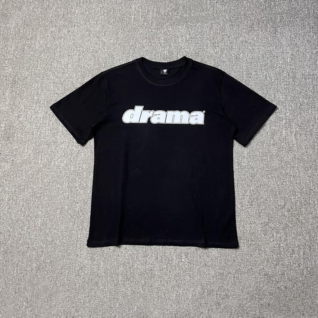Cross-border foreign trade European and American high street Drama tide brand simple letter LOGO printing men's and women's casual loose T-shirt