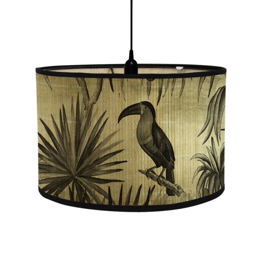 Лампа в стиле ретро Бамбуковые светильники Прочный абажур Простая люстра