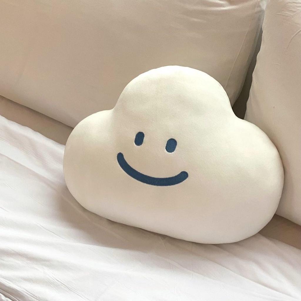 Soft And Cuddly Cloud Emoji Pillow For Girls Unique Korean Ins Design