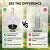Outdoor Hanging Bird Feeder Squirrel Proof Bird Feeder Tray for Garden Outside with Metal Base