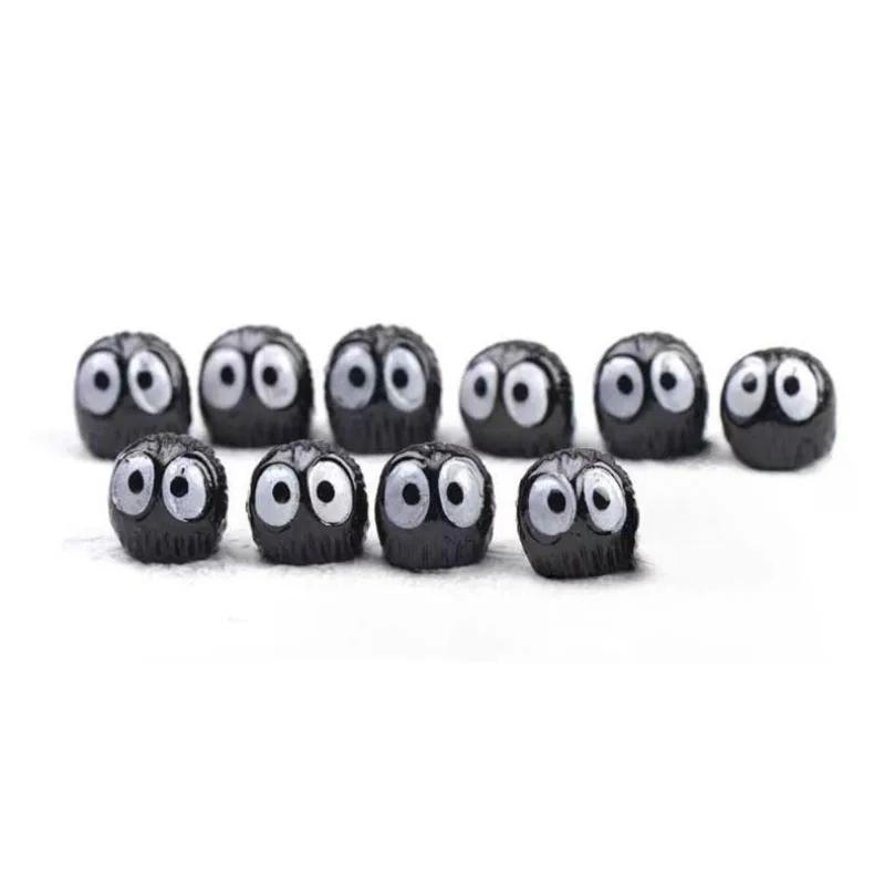 Cute ornament for car center console, car rearview mirror decoration, cartoon coal ball decoration for cars Accessories