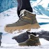 Мужские зимние сноубутсы 2026 года Водонепроницаемые кожаные спортивные Супертеплые мужские ботинки Уличные мужские походные ботинки Рабочая обувь для путешествий
