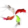 4PCS #4 Small Shrimp Flies Saltwater Freshwater Shrimp Nymph Fly Fishing Trout Bait Fish Lure