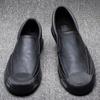 New In Slip-on Man Casual Shoe Platform Thick Sole Leather Shoes For Men Adults Fashion 2024 2024 New Arrivals High Quality