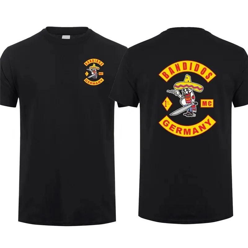 MC Bandidos Футболка Нидерланды Австралия Канада Футболка Мужская Короткий Рукав Хлопок Можно Настроить Страна Футболка Топы