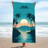 Locomotive Enthusiasts Sports Towels Quick-drying Double-sided Velvet Beach Towels Printed Bath Towels