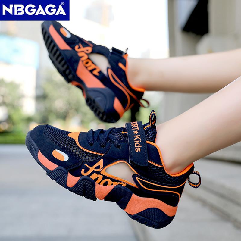 Fashion Boys Casual Shoes Summer Single Net Breathable Children Sport Shoes Leisure Trainers Rubber Kids Sneaker