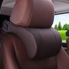 1 шт. Прочная автомобильная подушка для шеи из ПУ-кожи с эффектом памяти, 3D-подушка для подголовника, удобная накладка на подголовник сиденья для салона автомобиля