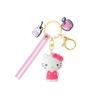 Anime Sanrio Hello Kitty Keychain Kawaii Keroppi Kuromi Car Key Ring Melody Cute Cinnamoroll Backpack Toys Girls Festival Gifts