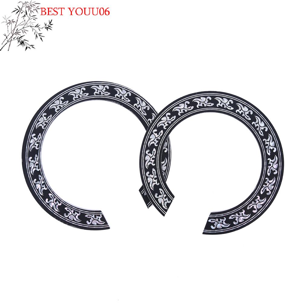 (YOUU06)IRIN 94mm 104mm Hard PVC Guitar Circle Sound Hole Rosette Inlay Decal Sticker for Acoustic Guitars Decal Parts Accessory
