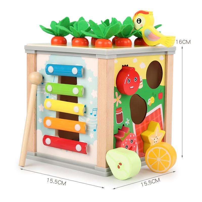 Wooden Kids Educational Toy With Sixinone Play Set For Early Learning And Development