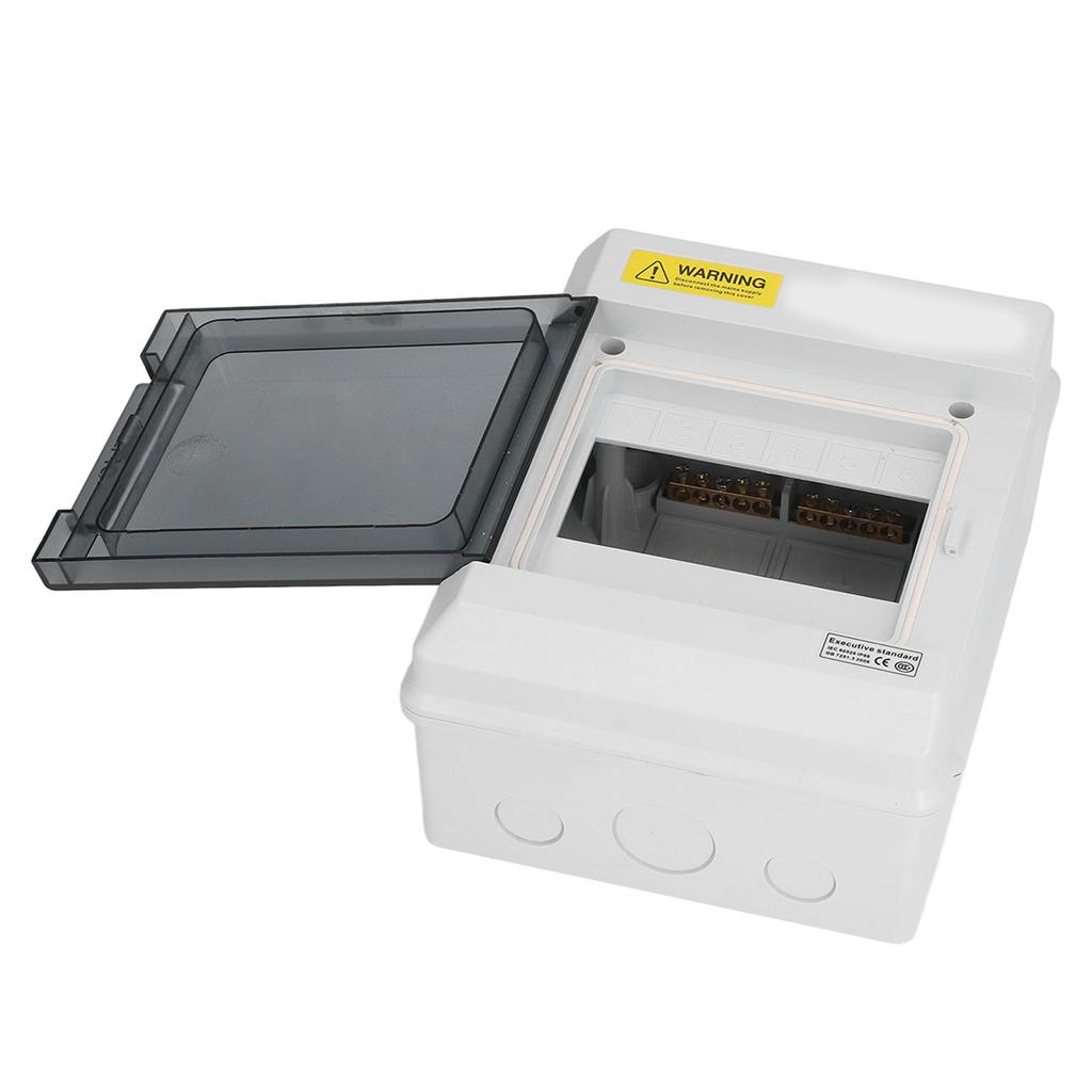 Водонепроницаемая распределительная коробка IP66 6-ходовая DIN-рейка Электронная соединительная коробка с прозрачной крышкой