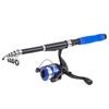 Fishing Reel Rod Combo Telescopic Fishing Rod and Spinning Reel Set Baits Hooks Fishing Bag Kit